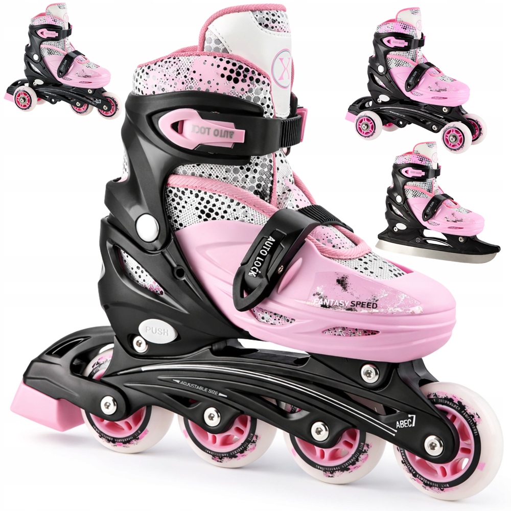 4v1 Brusle 2v1 Rekreační Brusle 2v1 Nastavitelné dětské brusle Nils Extreme