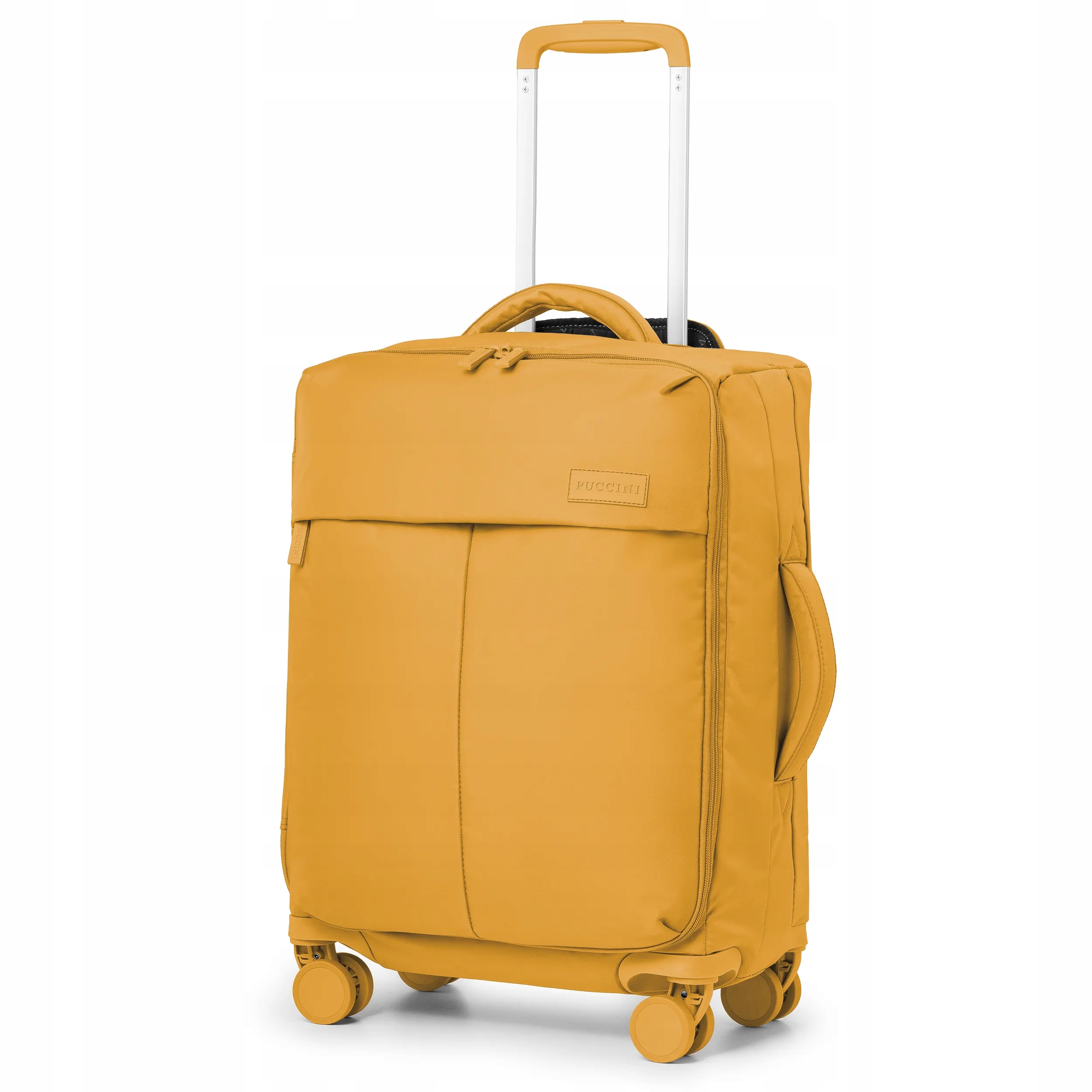 Puccini Walizka Podróżna Kabinowa Miękka Na Kółkach Nylon EM50251C-6 Żółta