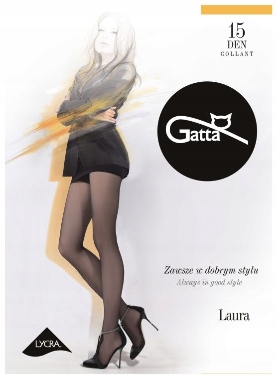 

Rajstopy Laura Lycra 15 den Gatta: lyon, 5/XL