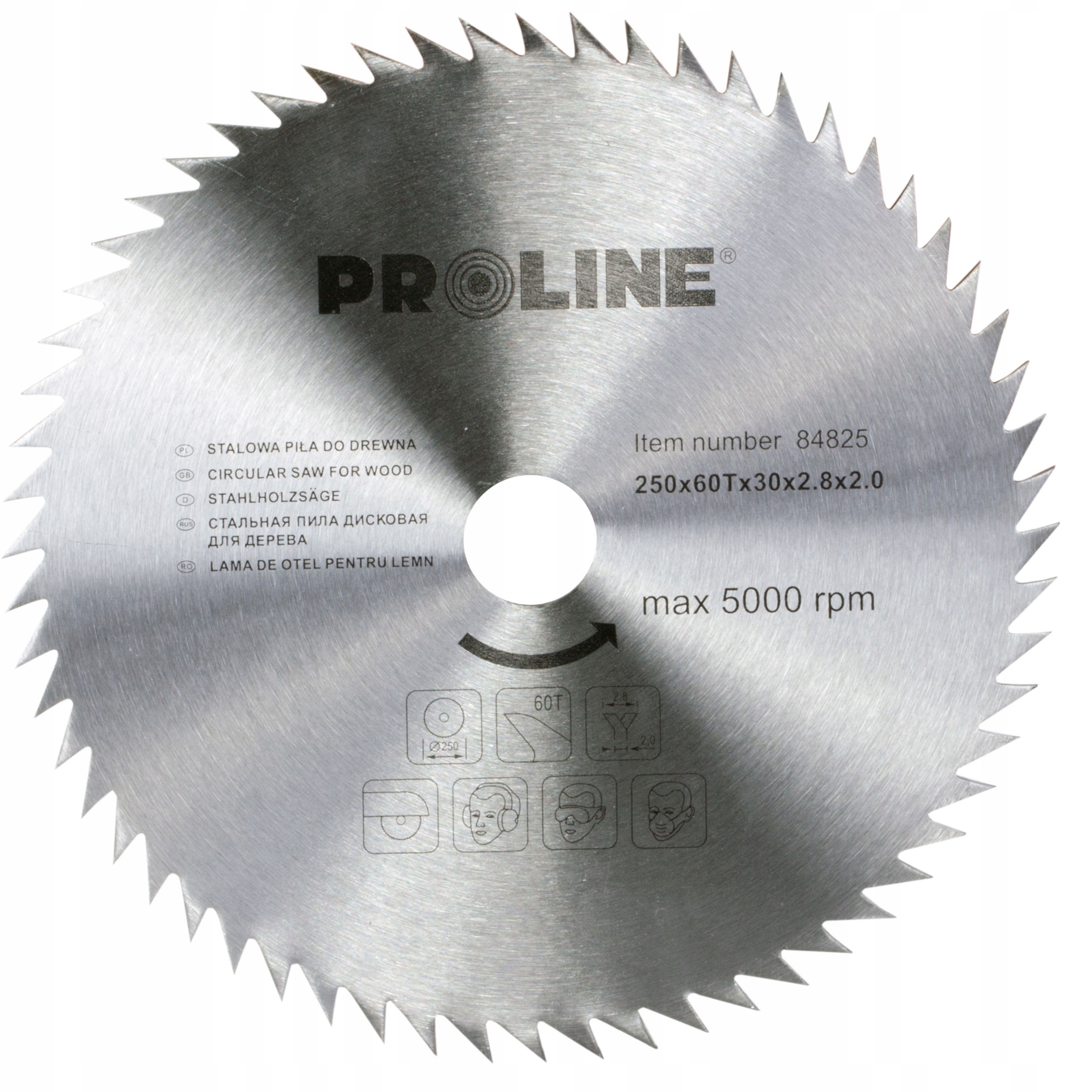 Piła tarczowa do drewna 350mm 60 zębów Proline 84835