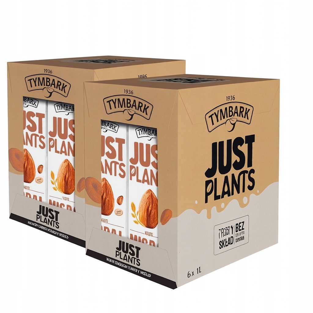 Levně Tymbark Just Plants Rostlinný nápoj Ovesná mandle 12x1 l