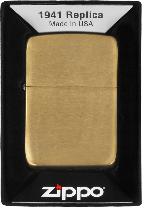 Zapalovač Zippo Replica Brush Brass 60001170 Větruodolný benzínový