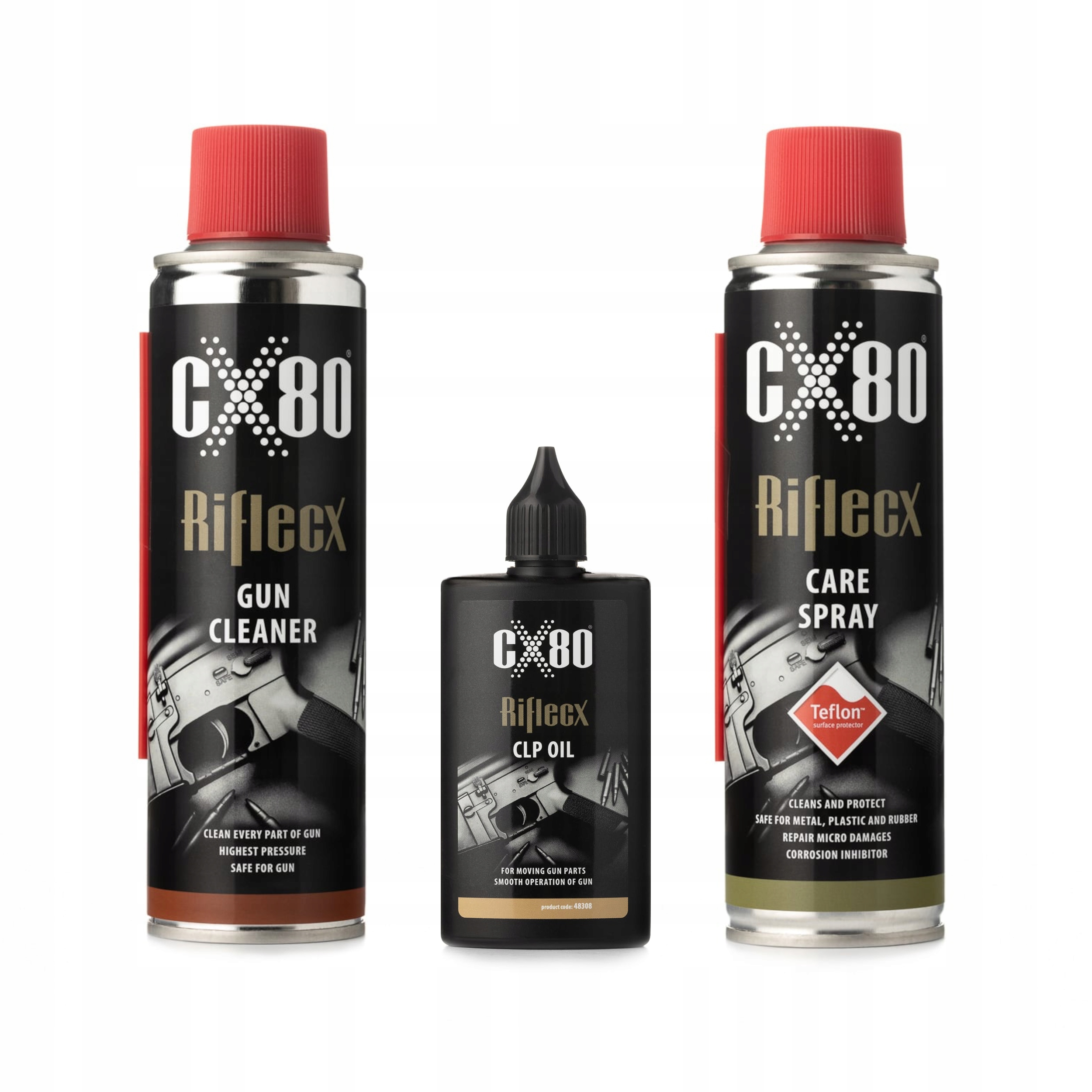 Zestaw do czyszczenia broni Riflecx CX80 Pocketset Idealny środki