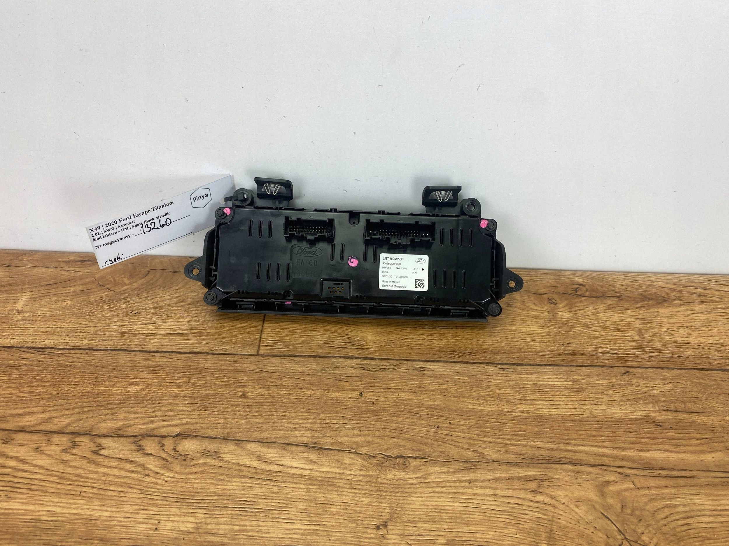 Unite commande clima Ford Escape IV Kuga MK3 2020+