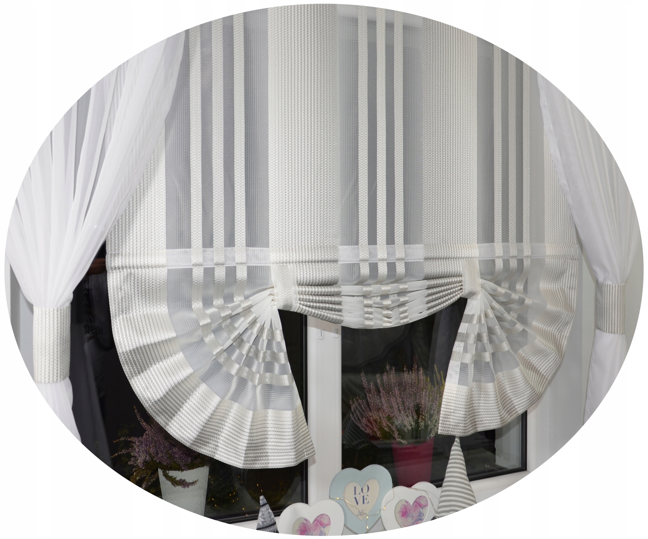 

Komplet firan panele zasłony firany salon ekrany