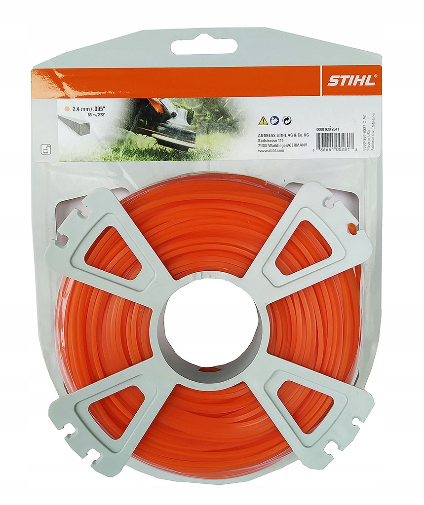 

Kwadratowa Żyłka Stihl do kos 2.4 mm szpula 83m