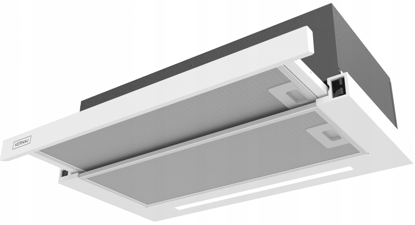 Okap Kuchenny Teleskopowy Biały Kernau KTH10.261.2W Led 210-410m³/h 55-66dB