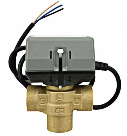 Honeywell zawór 3-drogowy 1" siłownik VCZMP6000+VC6013