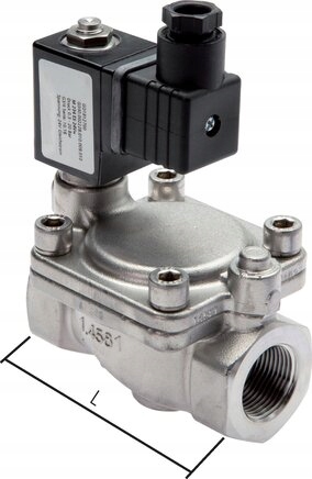 Elektroventil 2/2 G 1" 24 V DC normálně uzavřený nerezová ocel