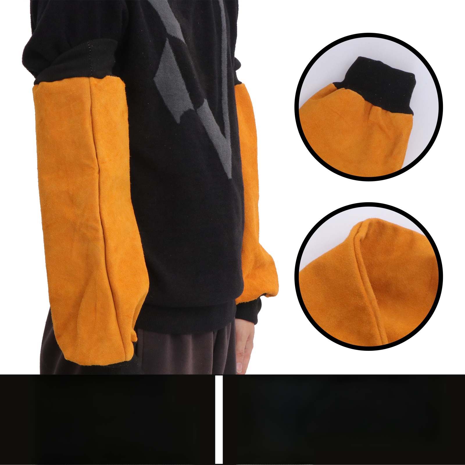 RĘKAWICE SPAWALNICZE ARM SLEEVE DO PRACY Materiał dominujący skóra