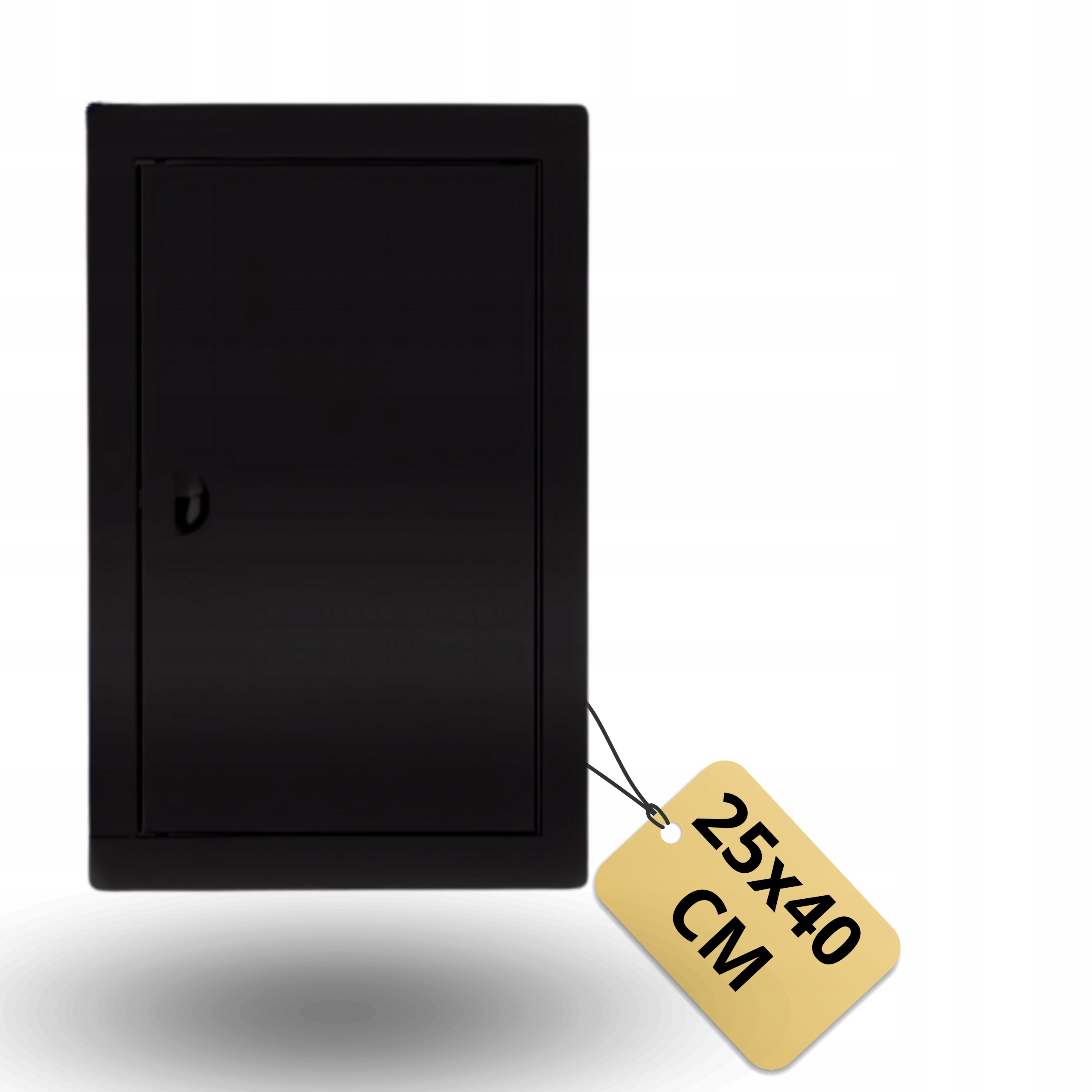 Revizní Dvířka Černá 25x40 cm Kovový Rámeček Čistící Zámek