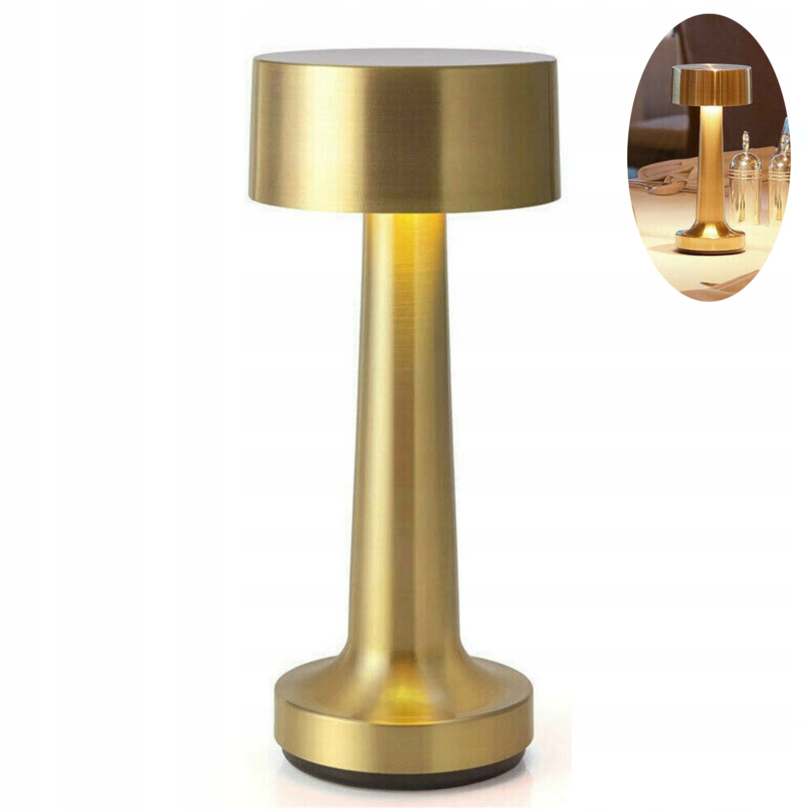 

Bar Lampa Biurkowa Dotykowa Stołowa Lampa Złota