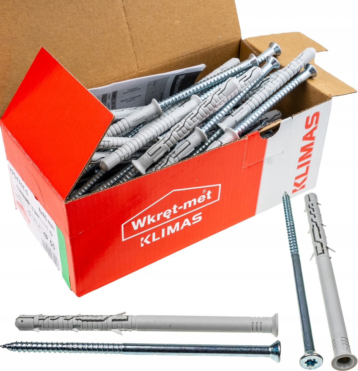 

Kołki ramowe rozporowe 10x160 Stożek Tx torx 25szt