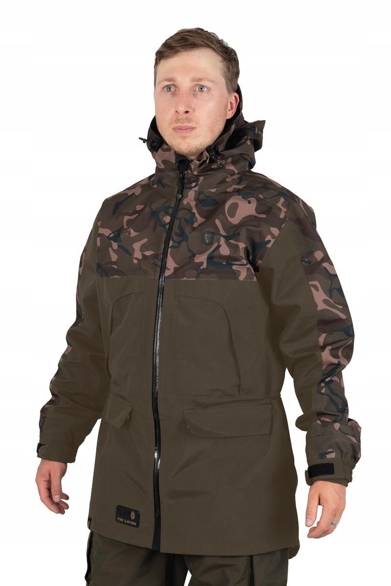 Kurtka Fox Aquos Tri Layer 3/4 Jacket Camo 4XL Rozmiar: XXXX-Large (XXXXL)