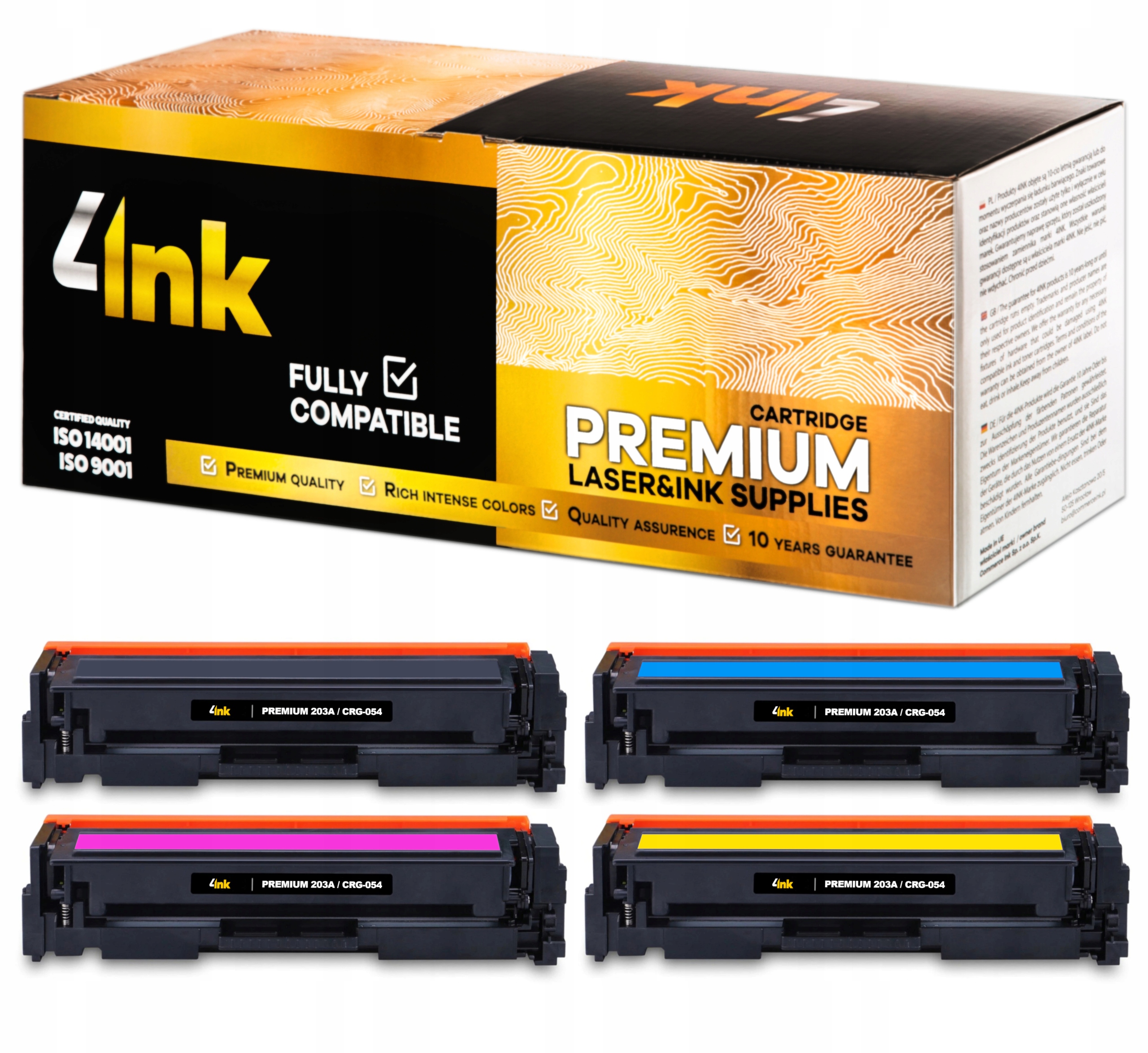 

4x Toner CRG-054 Do Canon MF640C MF641Cn MF642Cdw
