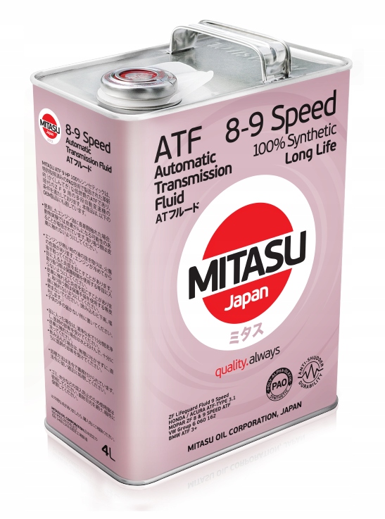 Olej przekładniowy Mitasu Atf 9 Hp Skrzynie Zf 9-biegowe 4L MJ-309