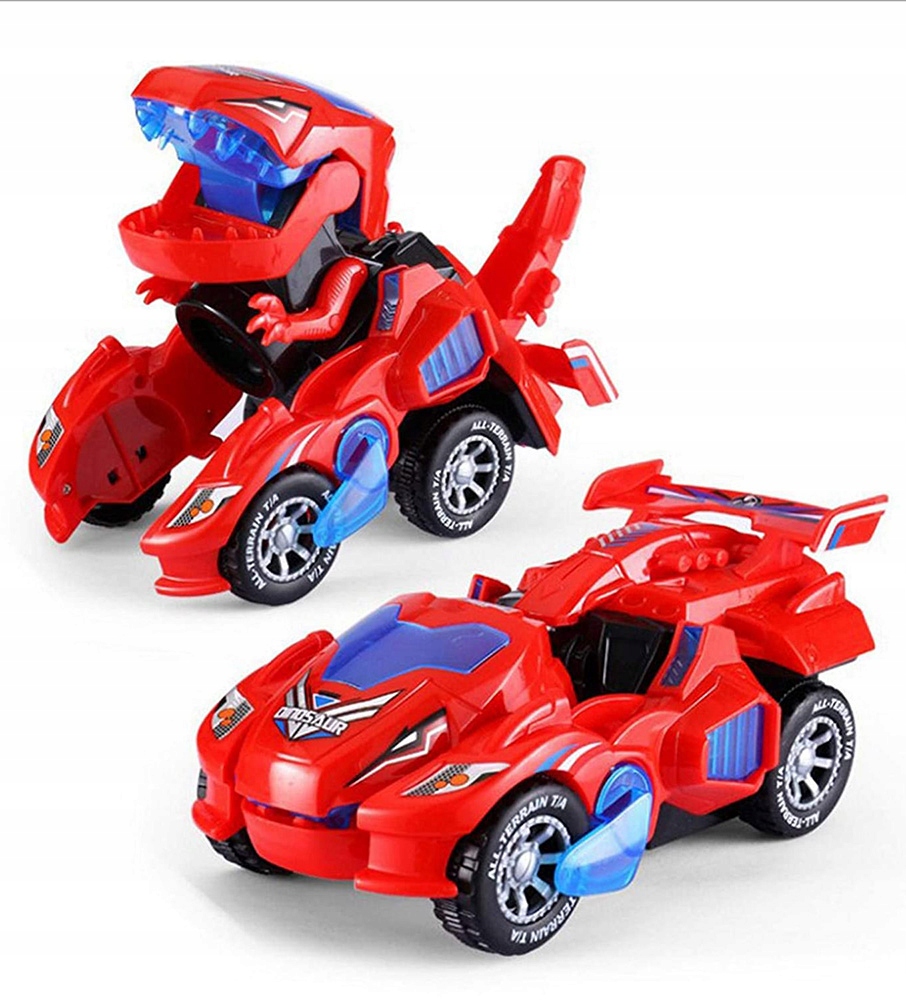 DINOZAUR ZMIENIA SIĘ W AUTO ŚWIECI GRA 2W1 DEFORM Materiał plastik inny