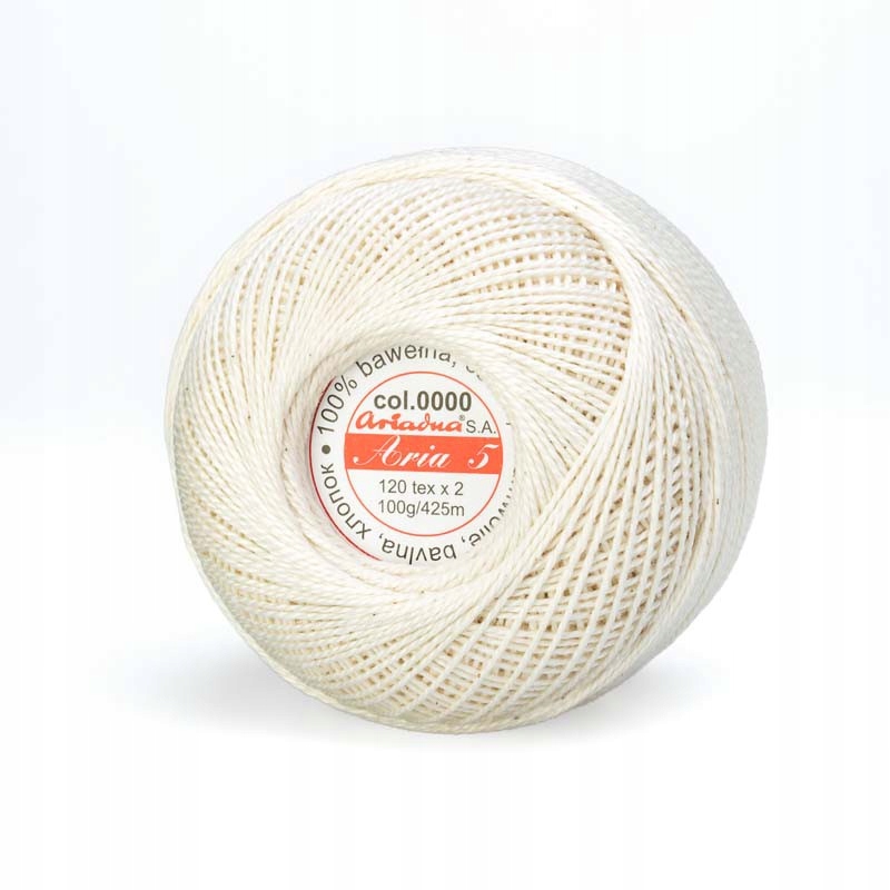 Háčkovací Příze Ariadna Aria 5 100g balení x 6 Kusů