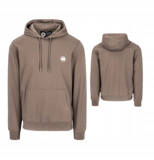 Pitbull West Coast Pánská Mikina S Kapucí Small Logo Hnědá M