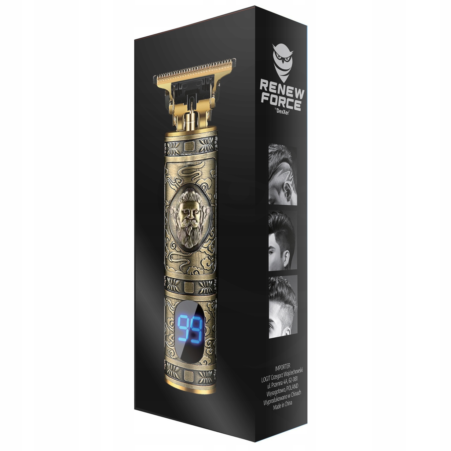 MASZYNKA TRYMER DO STRZYŻENIA GOLENIA WŁOSÓW BRODY Zasilanie akumulatorowe