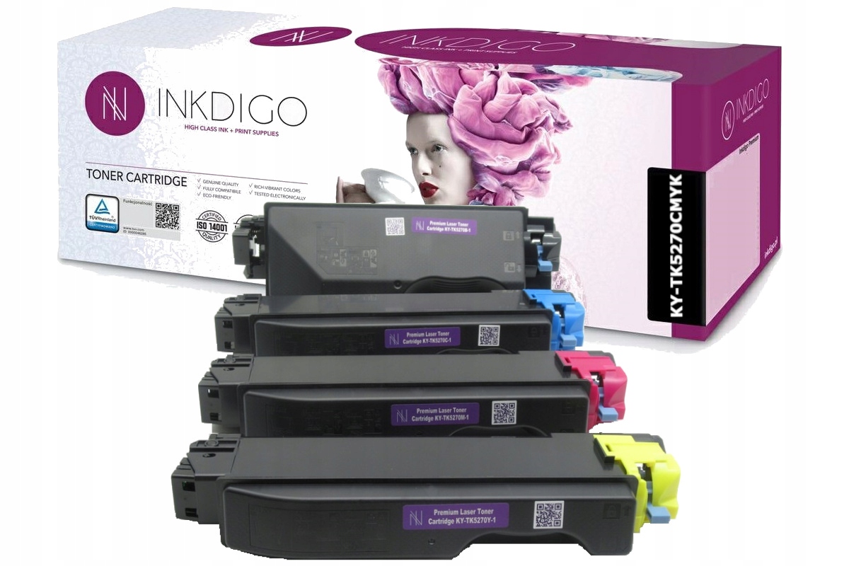 

4X Toner Inkdigo Kyocera P6230cdn M6630cidn TK5270