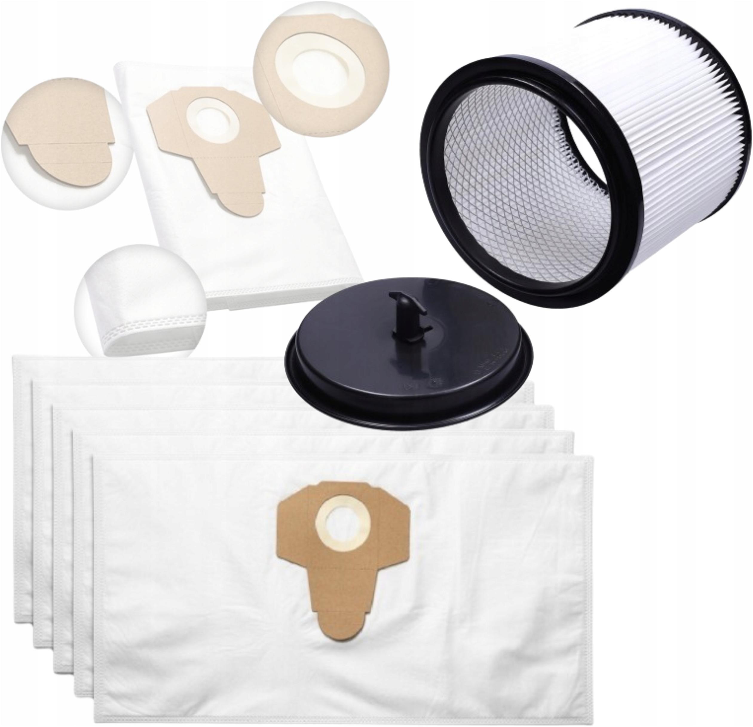 10 x Sáčky Omyvatelný Filtr Vyztužený Pro Parkside Pnts 1300 1400 1500