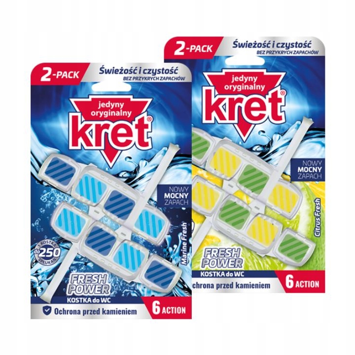 

Kret do Wc Marine Fresh Citrus Fresh 40g x4