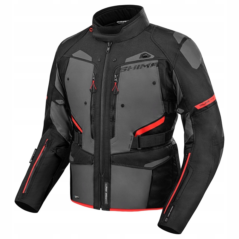 Textilná motocyklová bunda Shima Dune Red čierna šedá červená Darčeky