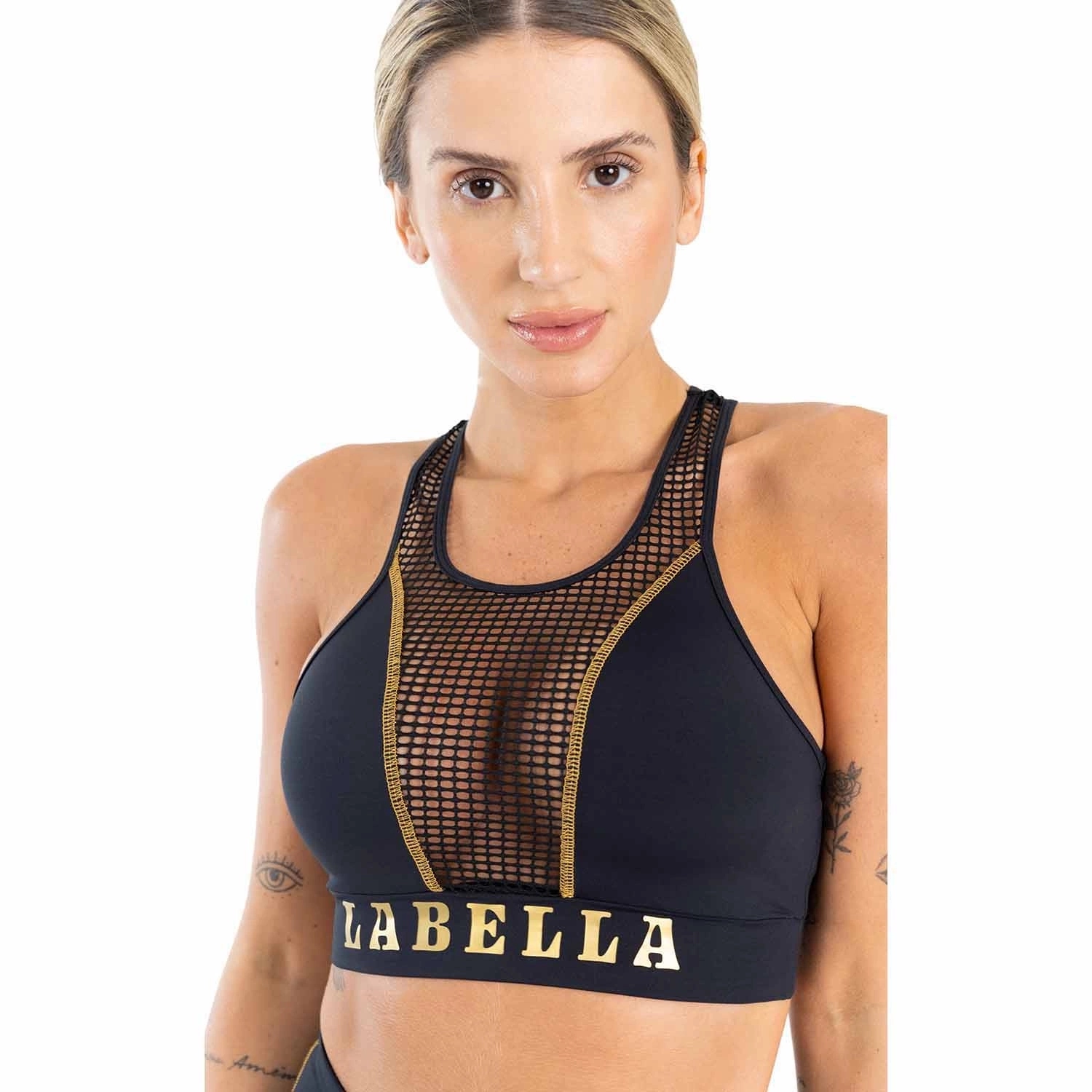Biustonosz sportowy Labellamafia Sports Bra Boxer Black M