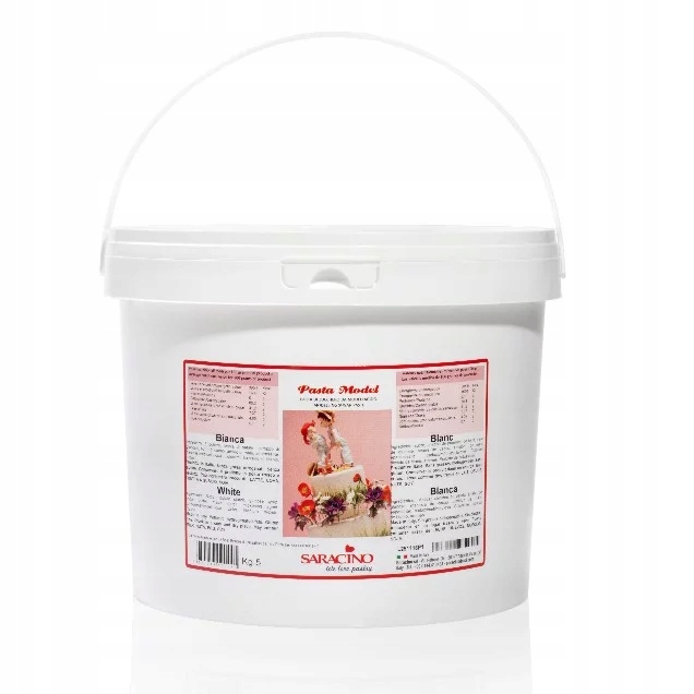 Masa cukrowa figurek Biała 5 kg Saracino