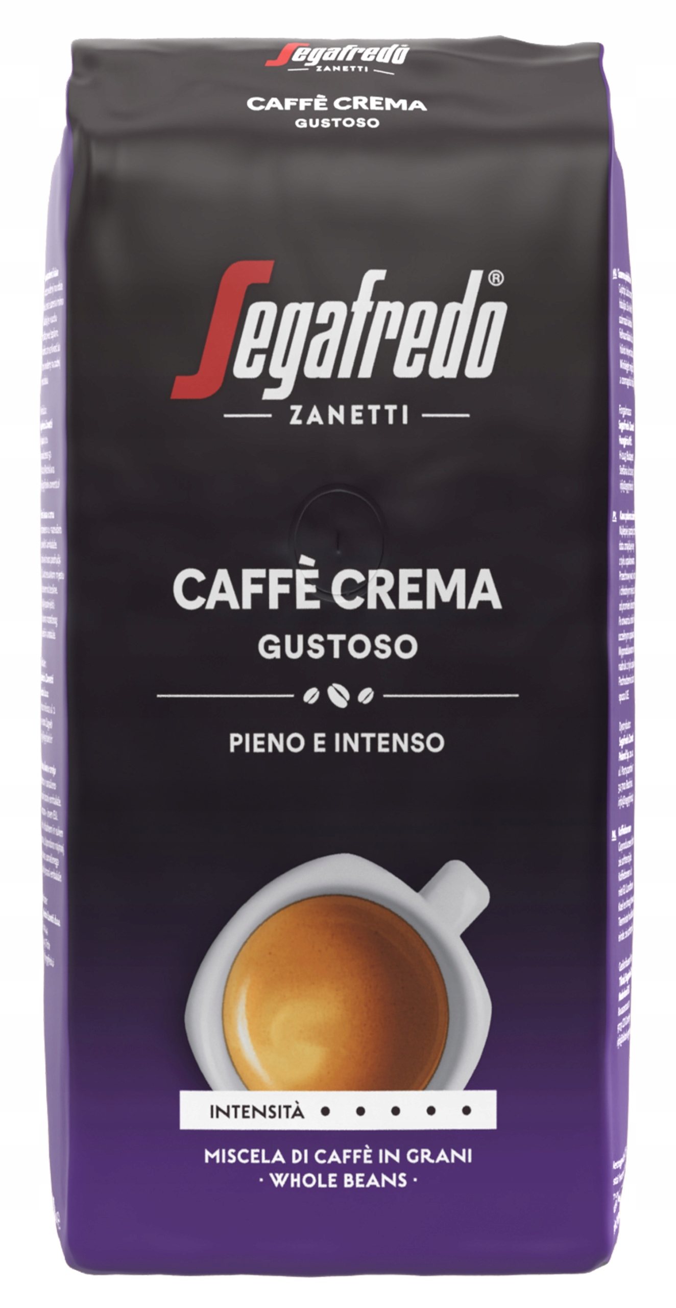 Levně Segafredo Caffè Crema Gustoso směs kávových zrn, 1000 g