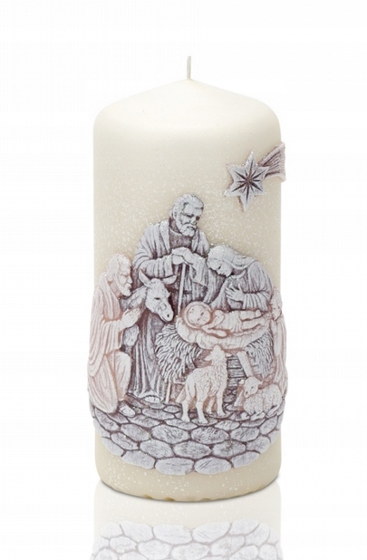 

Świeca Christmas Night Słupek 60x130 mm Ecru Mat