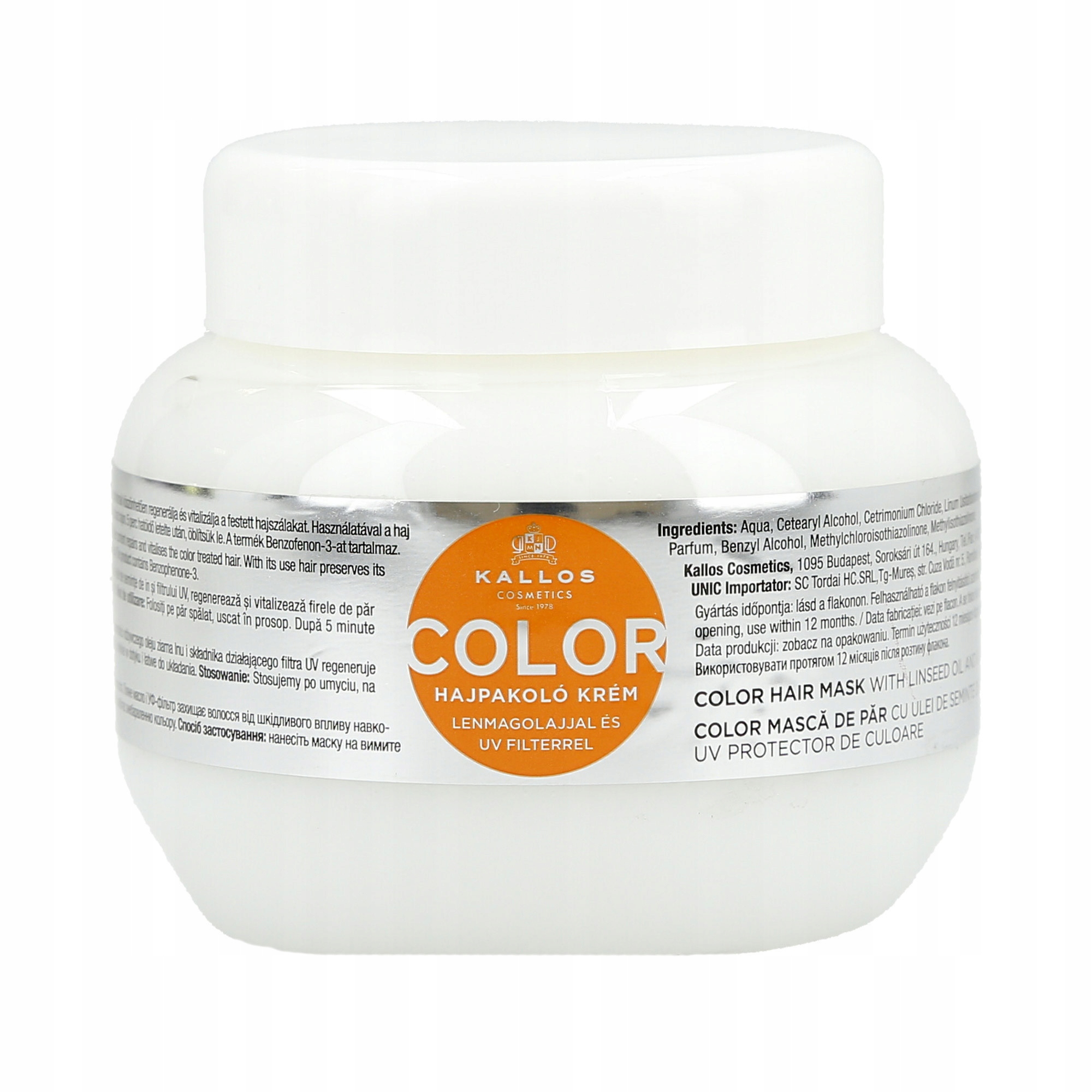 KALLOS KJMN COLOR MASKA Z OLEJEM LNIANYM 275 ML