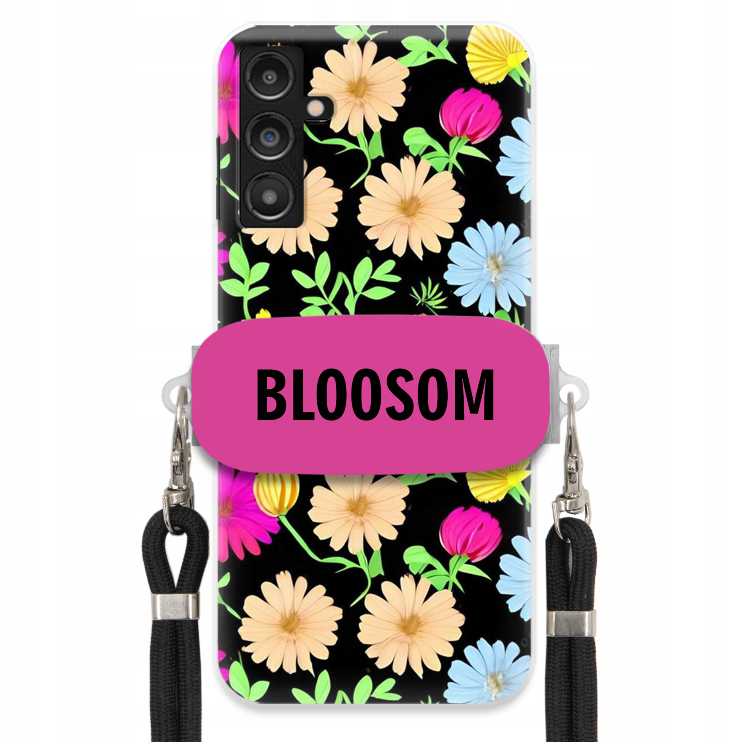 Pouzdro Držák Crossbody pro Samsung A14 5G Kryt Case Květiny Bloosom Flower