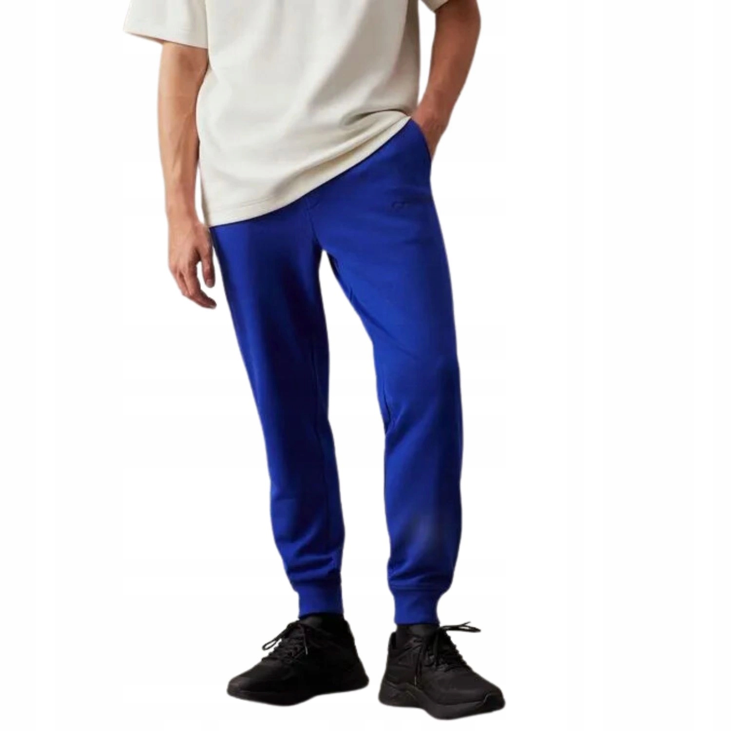 Pánské teplákové kalhoty Calvin Klein Jeans bavlněné, modré, pohodlné, velikost L