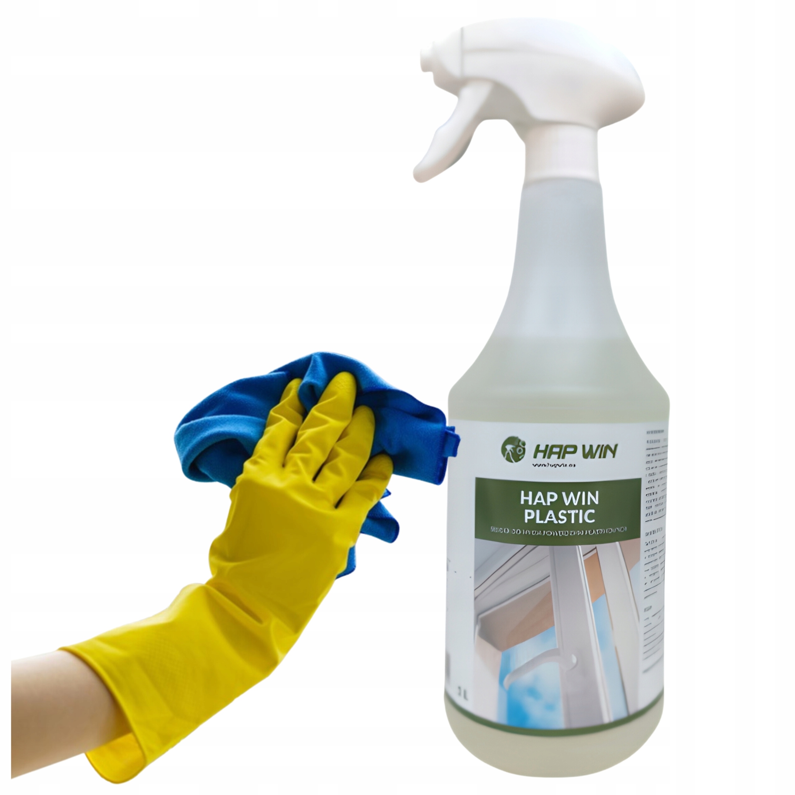 PŁYN DO RAM PCV PLASTIKU 1L MIKROFIBRA RĘKAWICZKI M Kod producenta HAPWIN_PLASTIC