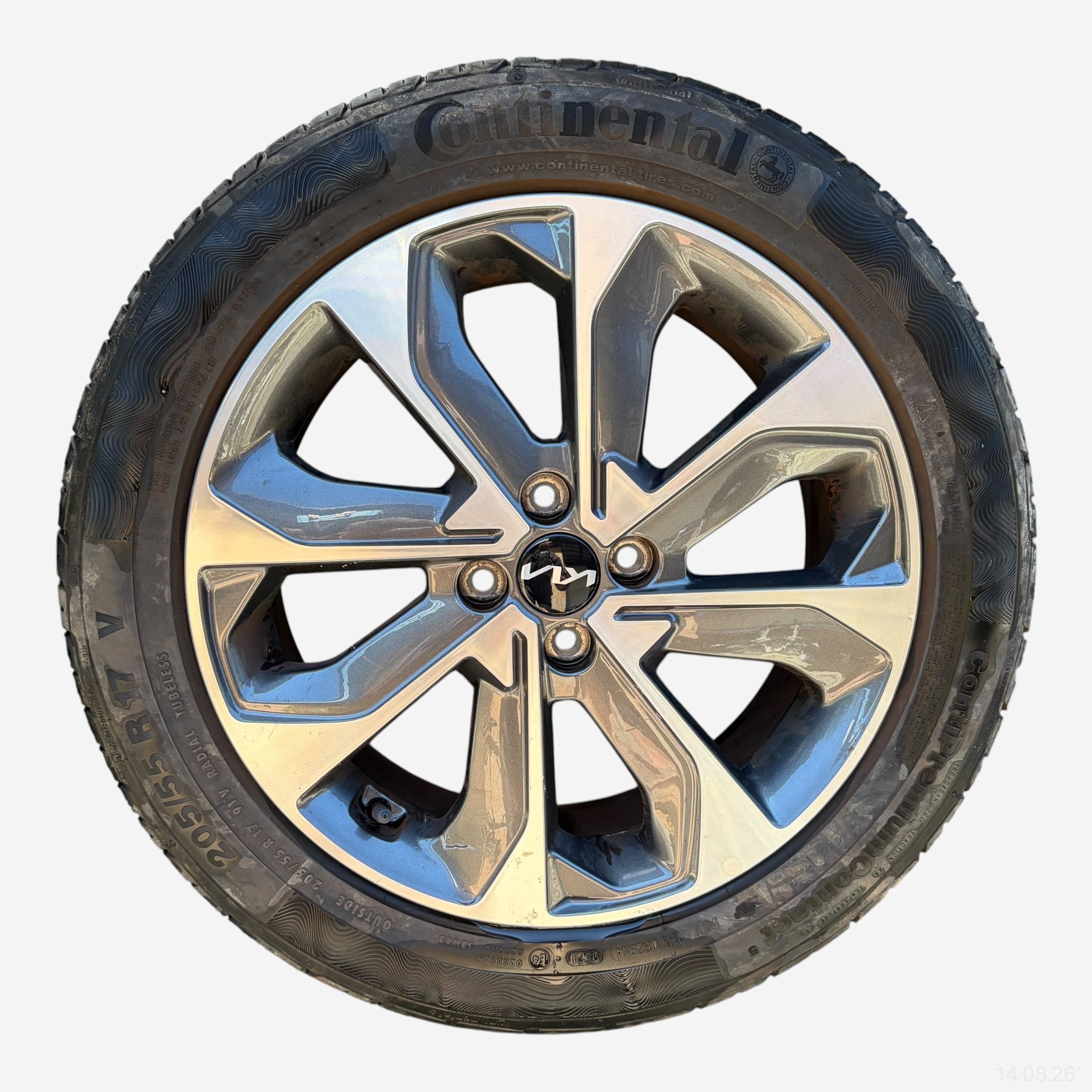 wheels tyres discs KIA STONIC CONTINENTAL 205/55/17" 5MM summer