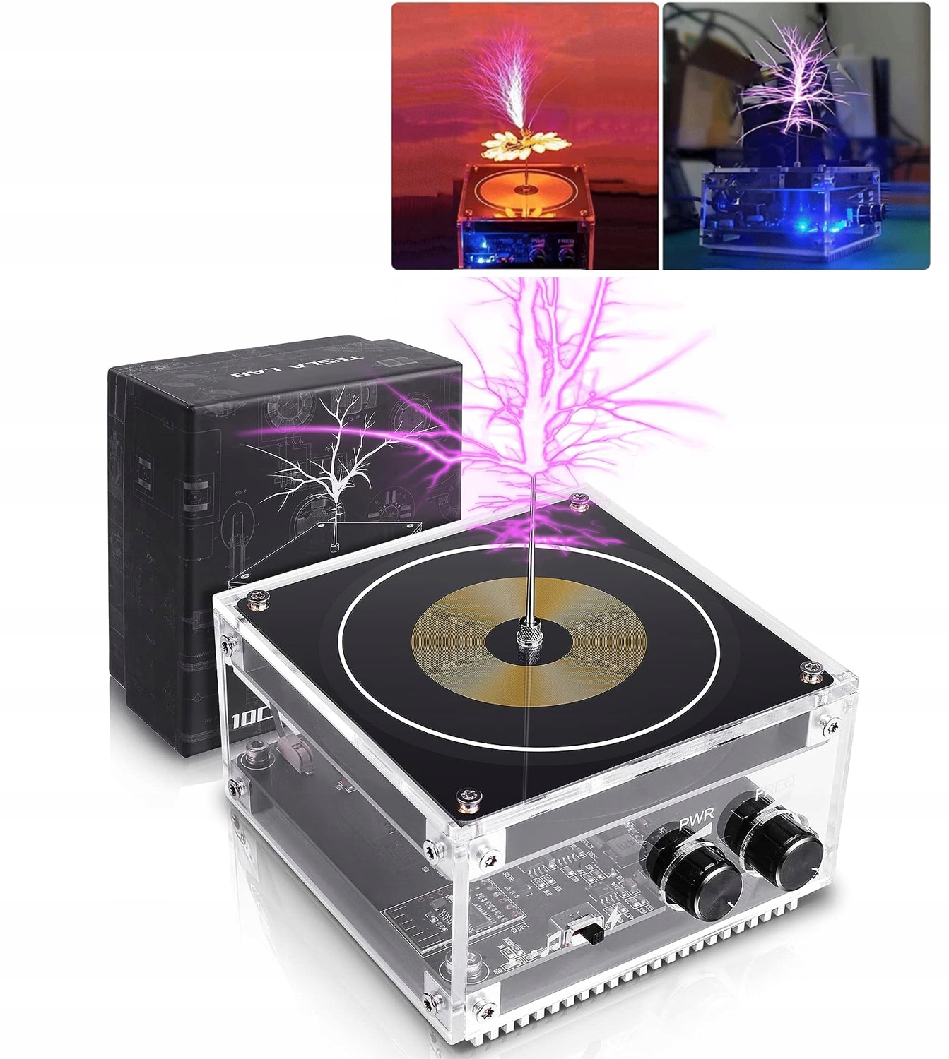 Bluetooth Tesla Coil Music Plazmový reproduktor Touchable Vědecké experimenty