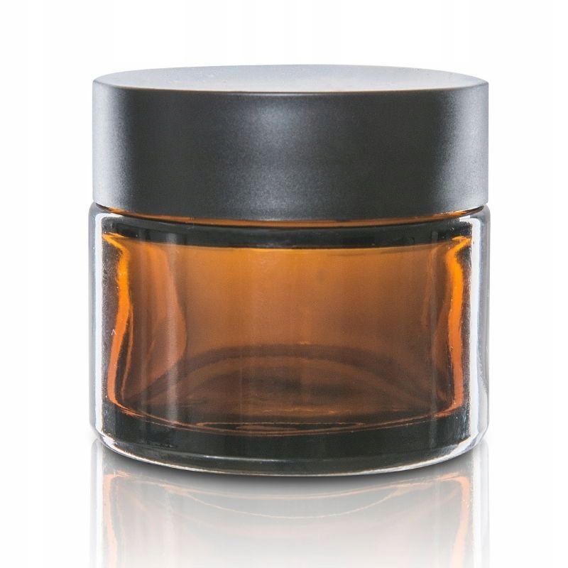 

Słoik szklany 50ml brązowy z nakrętką czarną