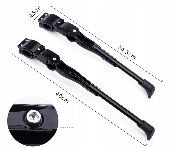 STOPKA ROWEROWA NÓŻKA - pojedyncza, regulowana, TYLNA - TRIZAND EAN (GTIN) 7311708503872