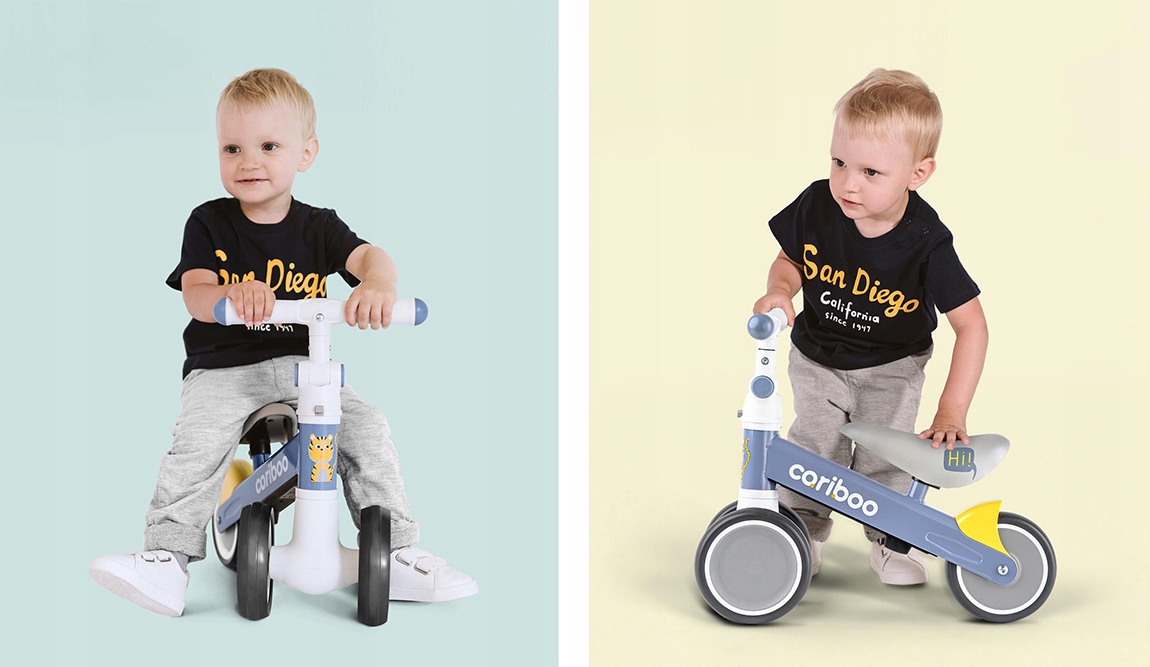 PREZENT DLA 2 LATKA NA URODZINY ROWEREK BIEGOWY CHODZIK JEŹDZIK ODPYCHACZ Hamulce brak