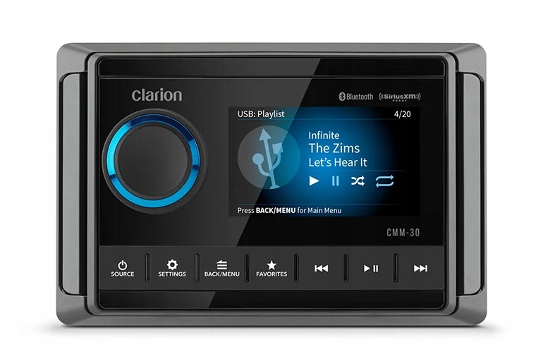 Clarion CMM-30 New LCD, Morské rádio Bluetooth [010-03224-00]