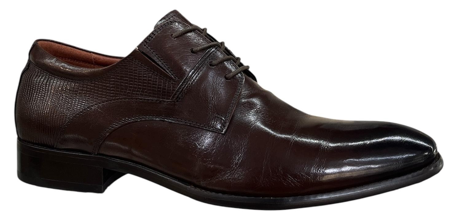 Pánské polobotky Brooman T86-107-A02 Bronzová přírodní kůže 39