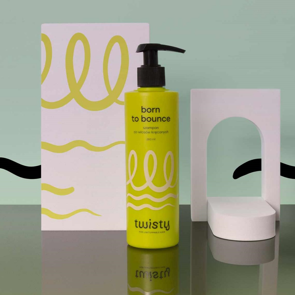 SZAMPON do włosów + ODŻYWKA HUMEKTANTOWA Krem do loków TWISTY Opakowanie butelka z pompką