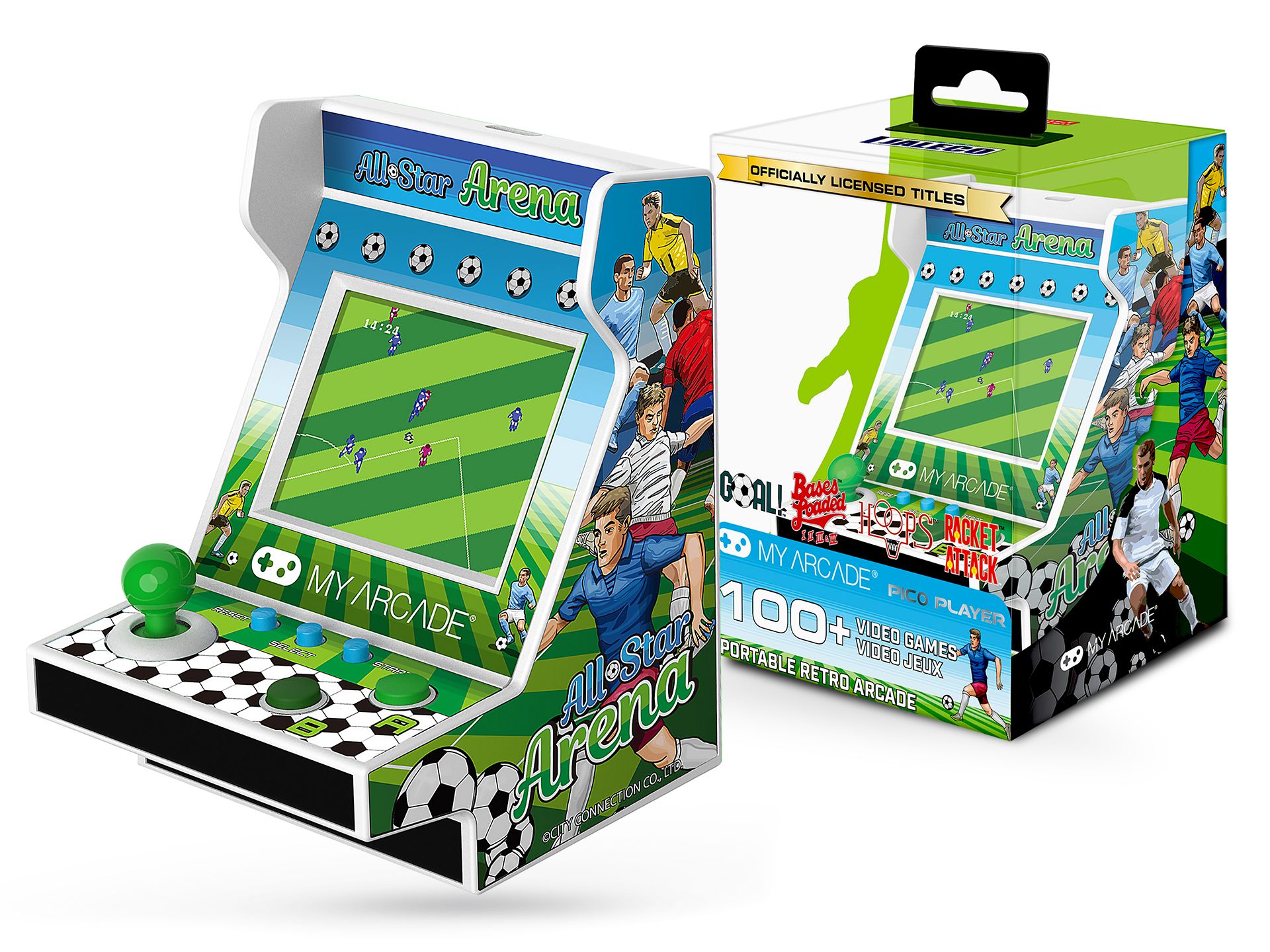 MINI KONSOLA RETRO 108 GIER DGUNL-4119 GRA PIŁKA NOŻNA ARCADE