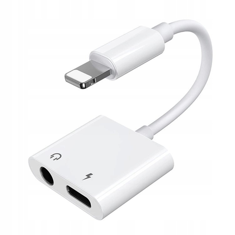 Adapter Joyroom S-Y104 Lightning Lightning mini jack 3.5mm biały