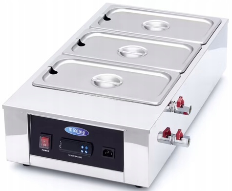 Topeniště na čokoládu 3 x 1/3 Gn 10 cm Maxima 09374051