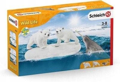 Schleich 42531 4w1 Niedźwiedzie polarne Narwal