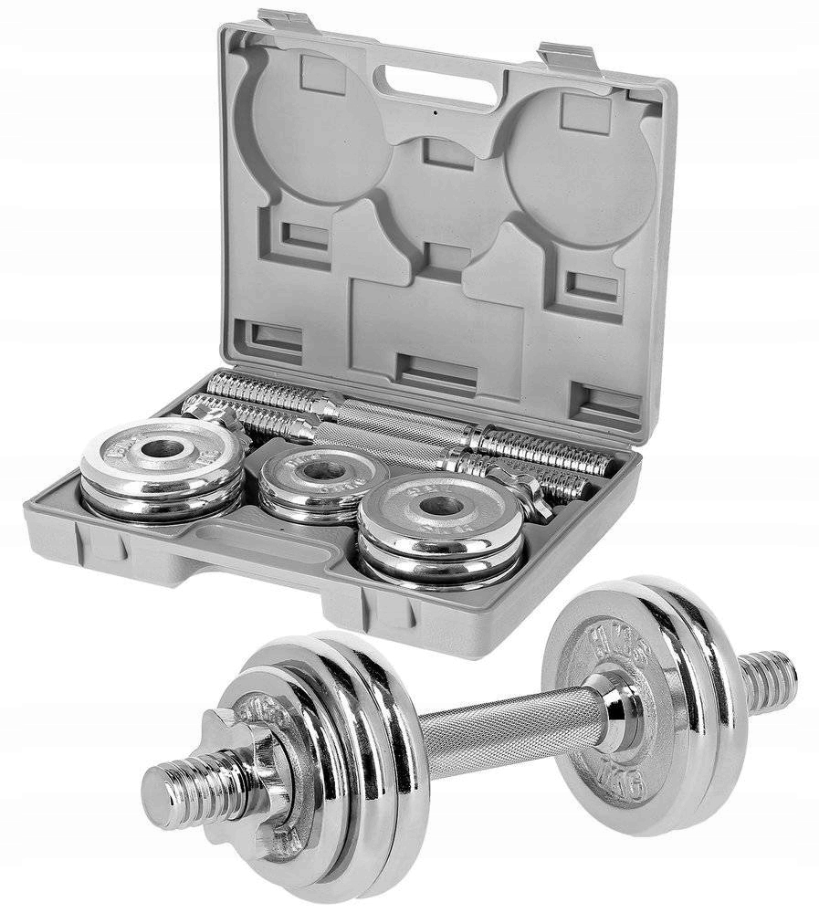 Nastavitelné činky pro silový trénink 2 x 7,5 kg Hms