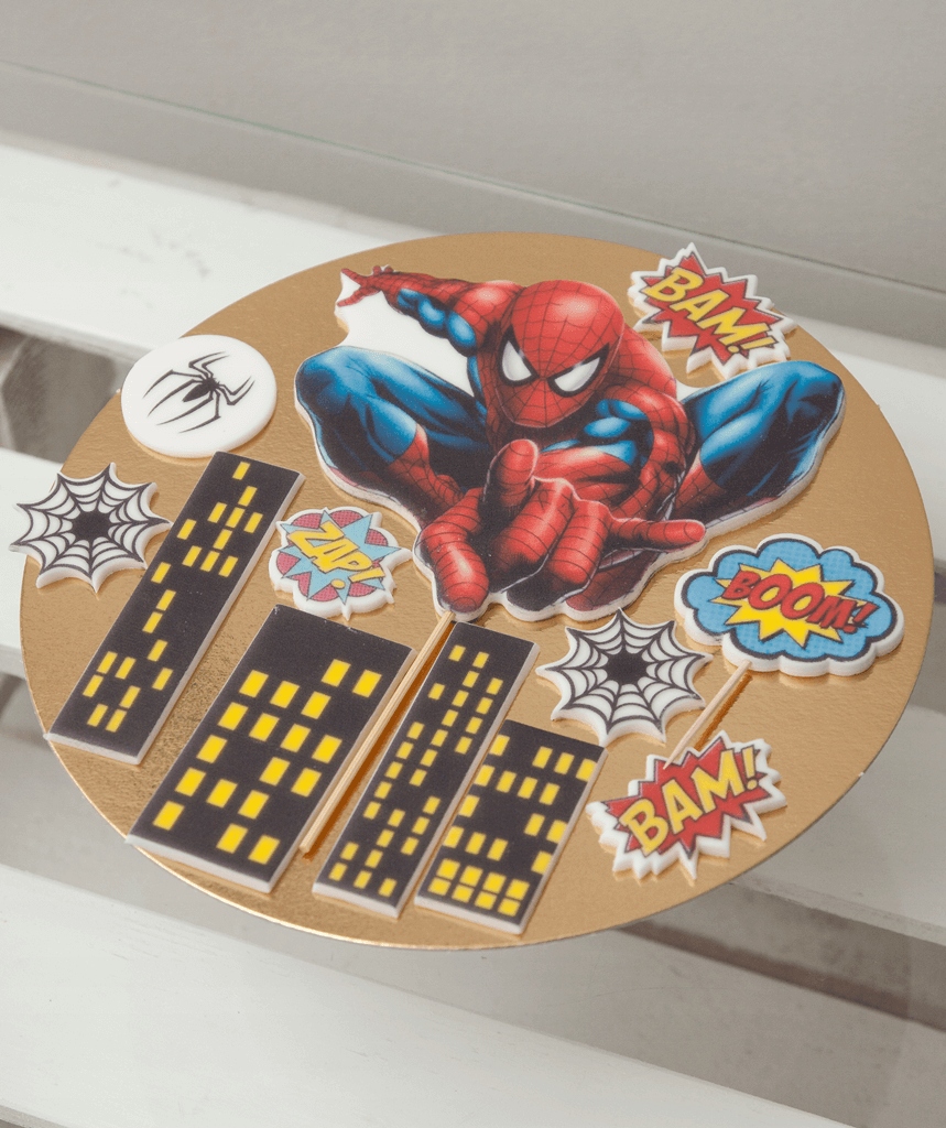 ZESTAW do dekoracji tortu SPIDERMAN 2D 12 el. EAN (GTIN) 5905965762664